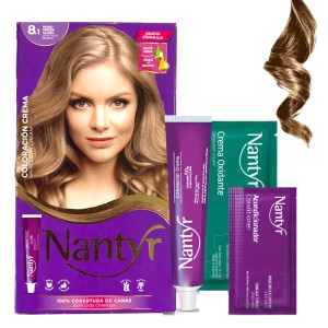 NANTYR KIT COLOR 8.1 RUBIO CENIZA CLARO